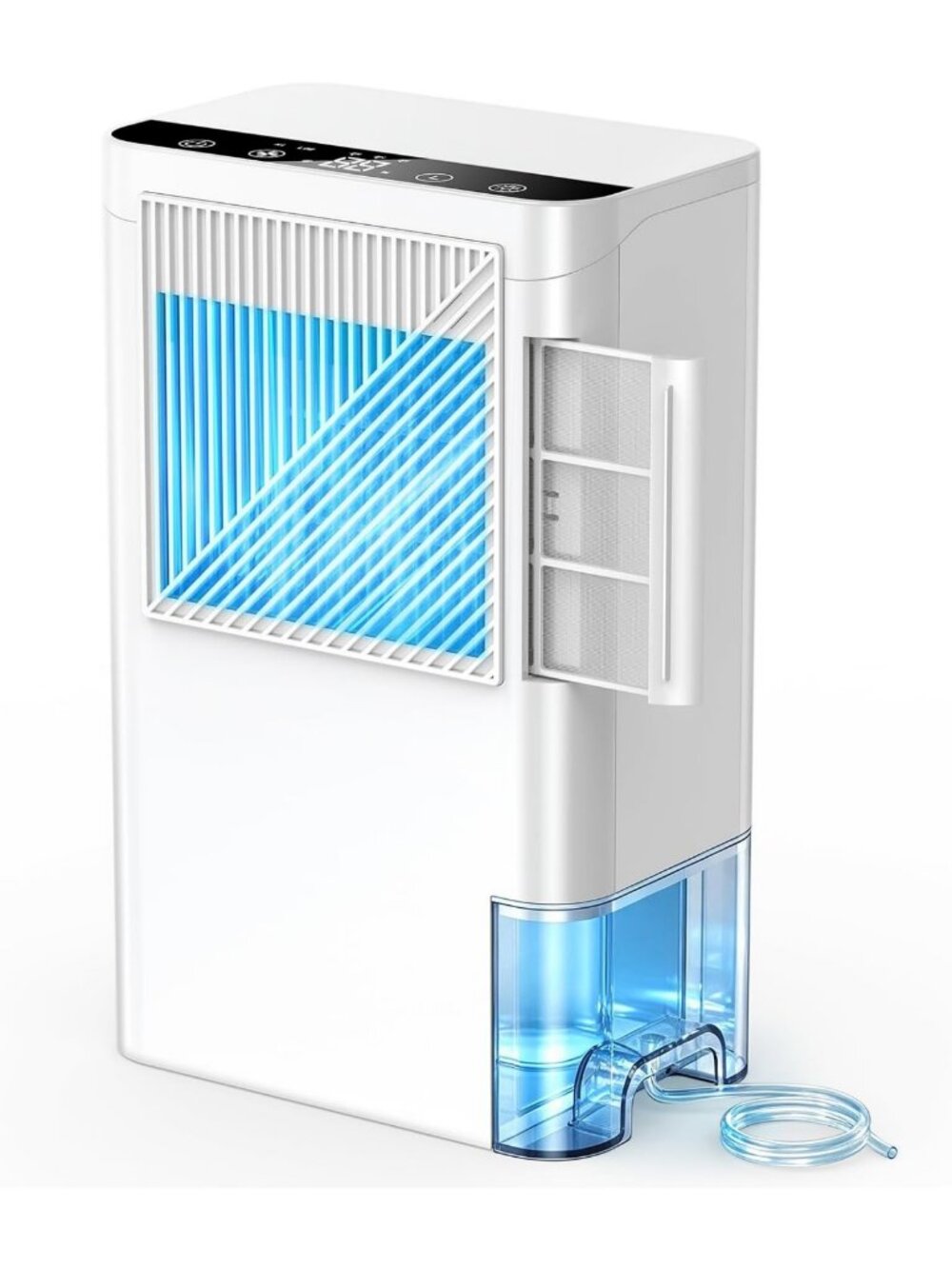 2000 Sq.Ft Quiet Dehumidifier with Drain Hose, Auto Shut Off & 7-Color Light